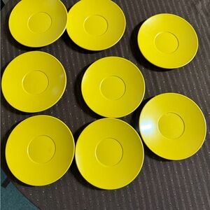 Set of 8 Vintage Texas Ware Melamine Saucer Plates